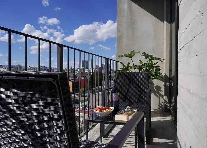 Modern Oasis Roma Sur Private Terrace With View Apartment Mexico City